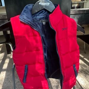 DKNY Kids Bold Red Quilted Vest